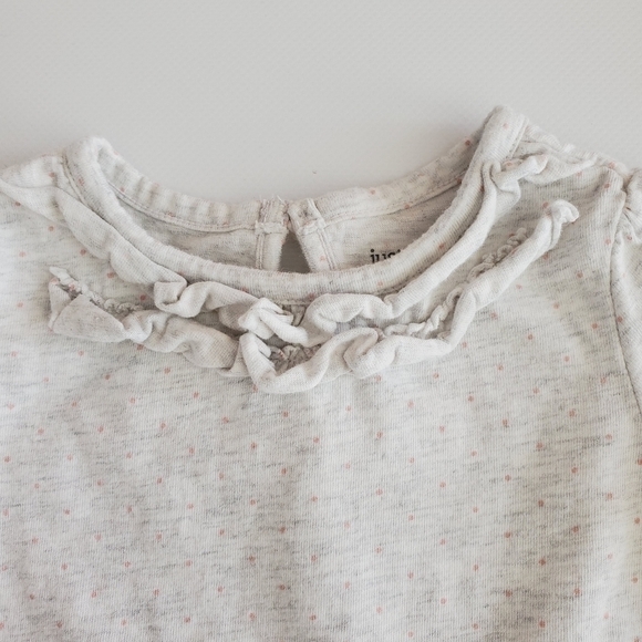 K1332 * Just One You Flamingo Girls Top White Pink Size 12M - Picture 7 of 8
